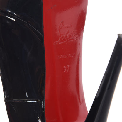 Christian Louboutin Patent Bianca 140 Pumps 37 Black 8 of 13