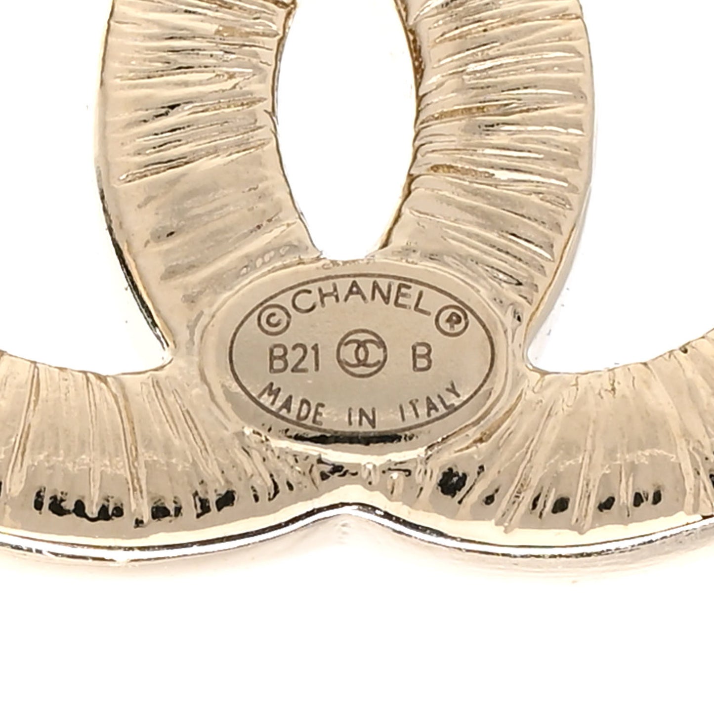 Crystal CC Earrings Gold