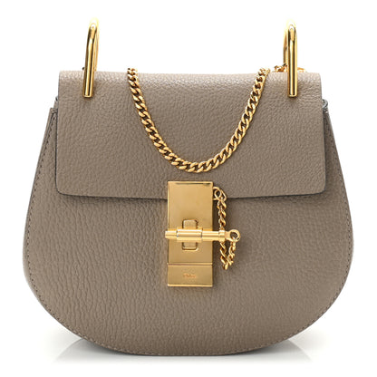 Chloe Grained Lambskin Mini Drew Shoulder Bag Motty Grey 1 of 9