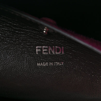 Fendi Vitello Seta Light Camoscio Medium Peekaboo X-Lite Amido Ciclamino 5 of 10