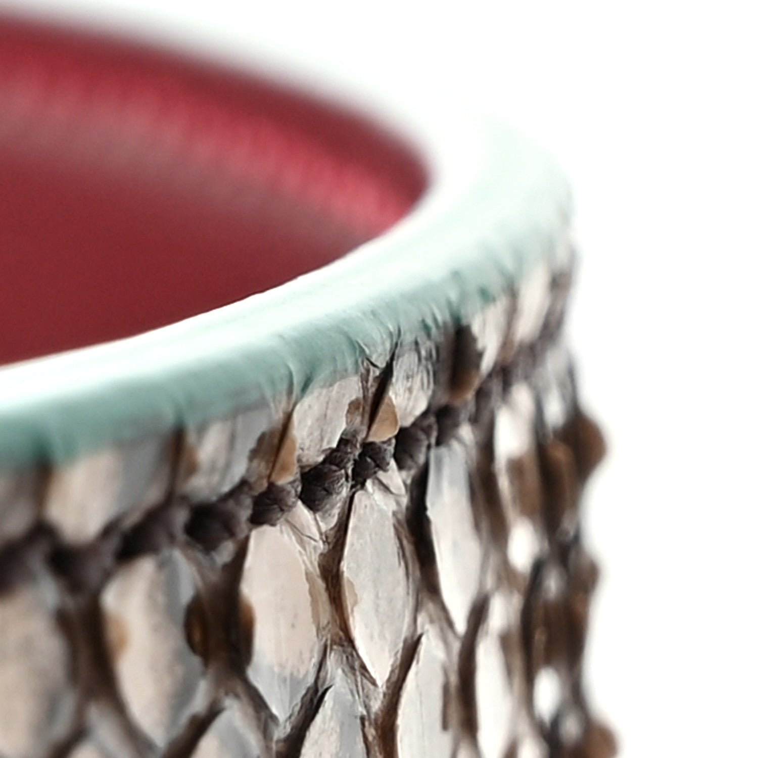 Fendi Shiny Snakeskin Vitello Dolce Strap You Cipria Ribes 5 of 5