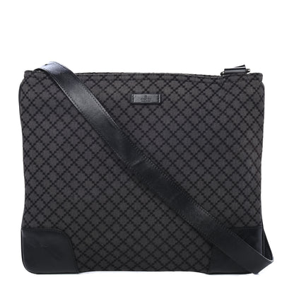 Gucci Diamante Flat Messenger Bag Black 1 of 4
