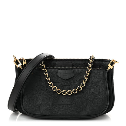 Louis Vuitton Empreinte Monogram Giant Multi Pochette Accessories Black 1 of 10