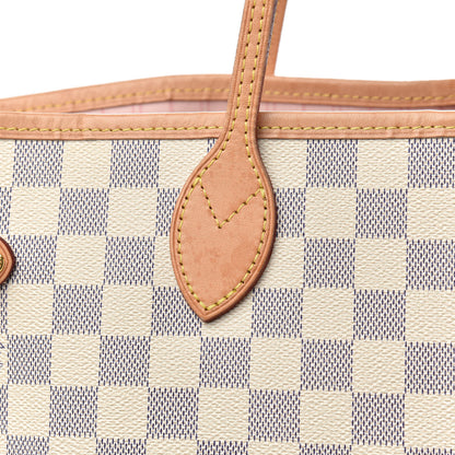 Louis Vuitton Damier Azur Neo Neverfull MM Rose Ballerine 11 of 14