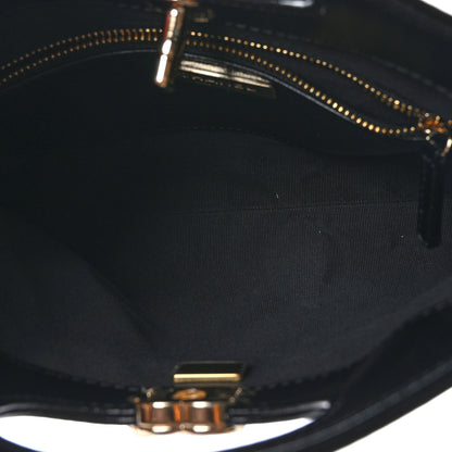 Chanel Shiny Crumpled Calfskin Quilted Mini 31 Shopping Bag Black 7 of 11