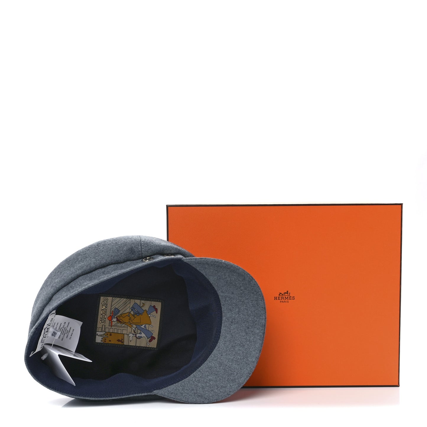 Cashmere Womens Deauville Cap 58 Bleu Lichen