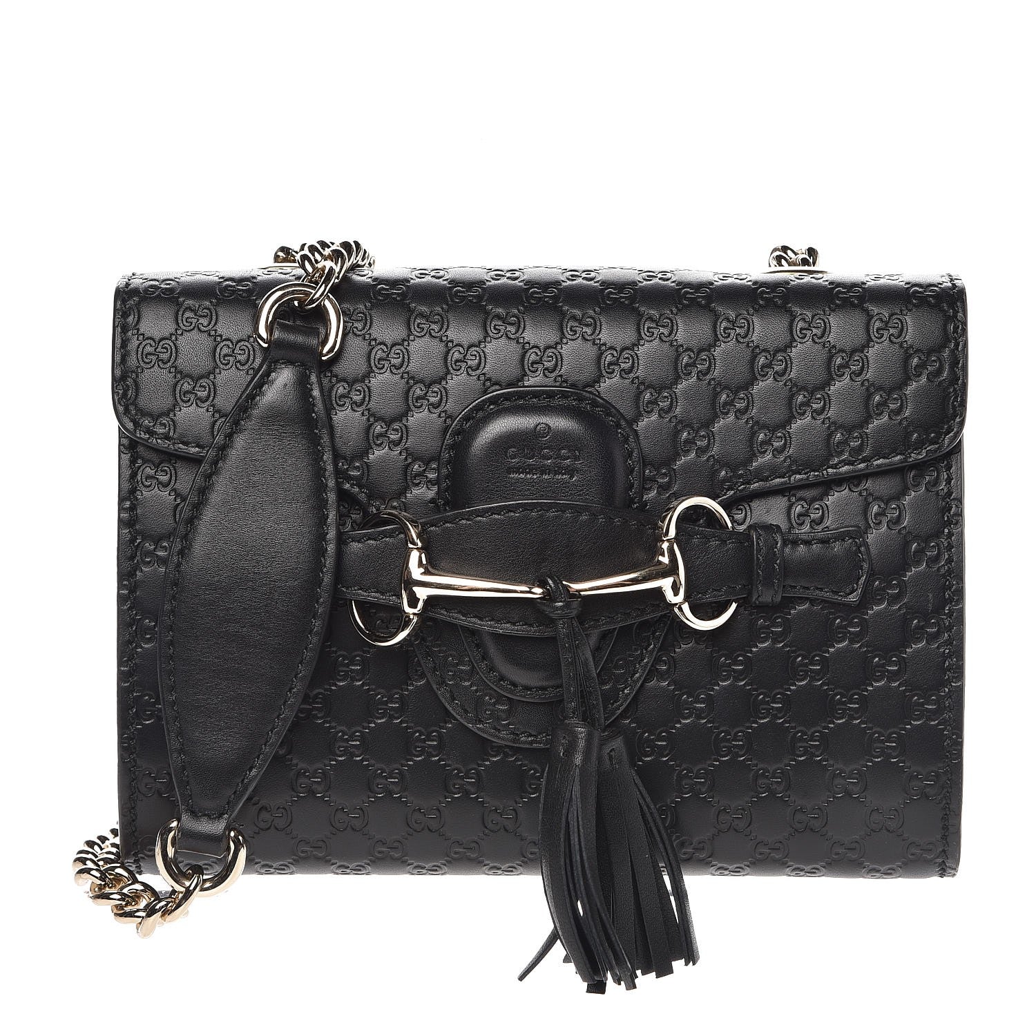 Gucci Microguccissima Mini Emily Shoulder Bag Black 1 of 7
