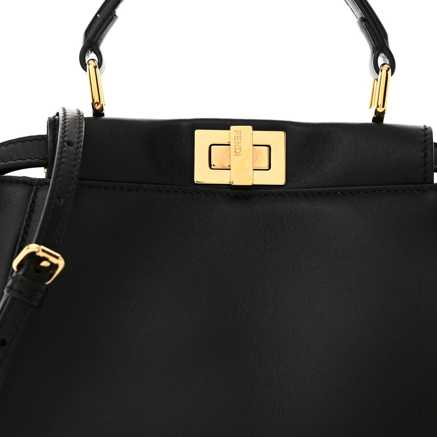 Nappa Mini Peekaboo Iconic Satchel Black