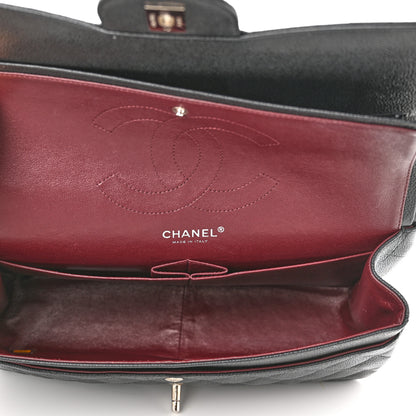 Chanel Caviar Quilted Jumbo Double Flap Black 5 of 10