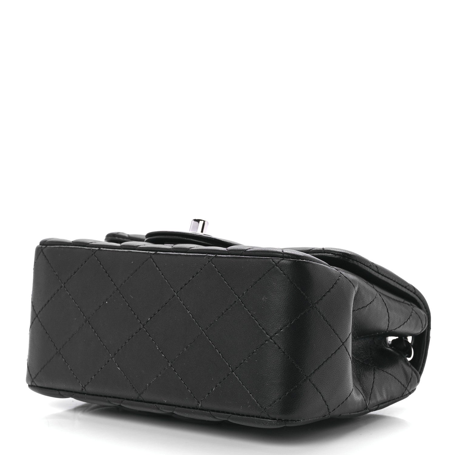 Chanel Lambskin Quilted Mini Square Flap Black 10 of 13