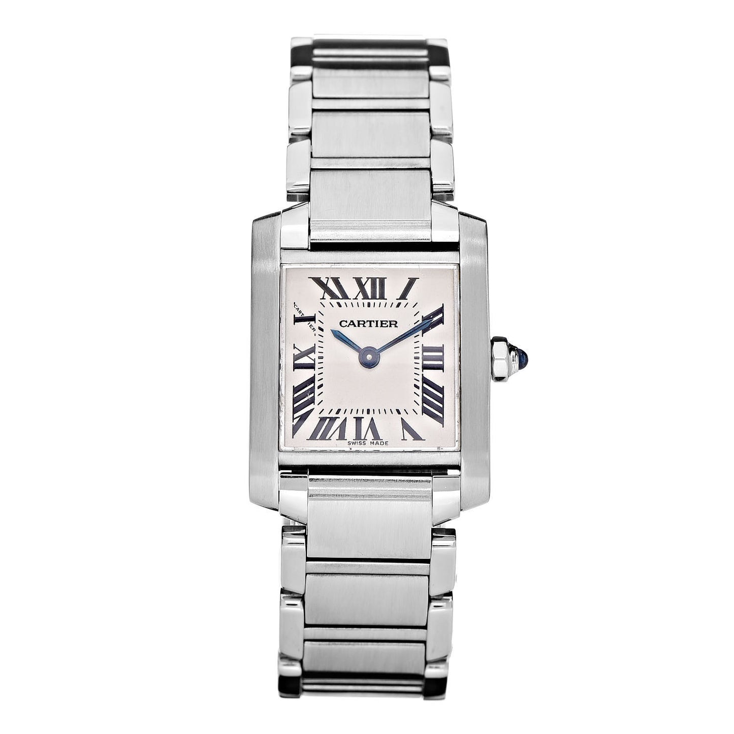 Stainless Steel 20mm Tank Francaise Quartz Watch