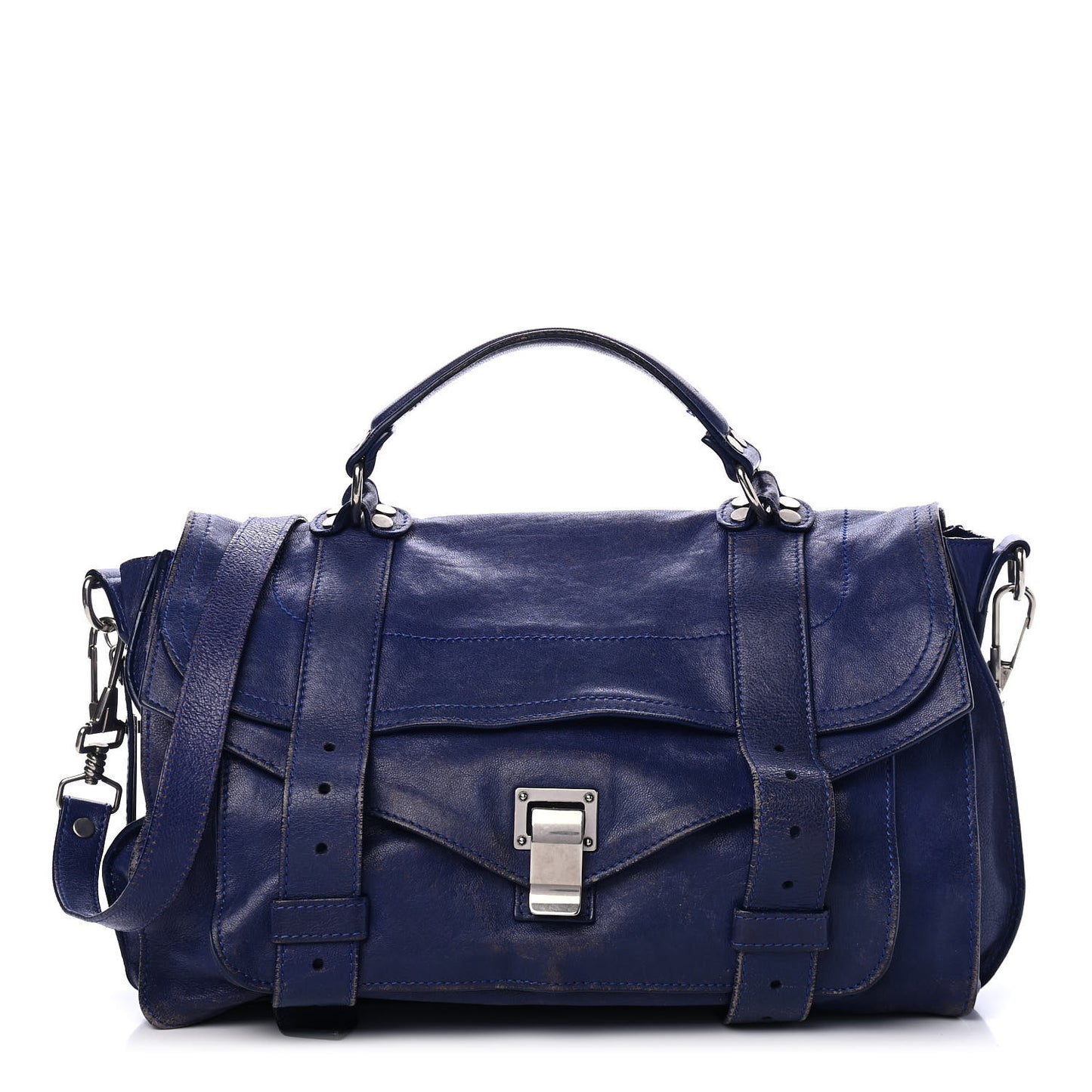 Lambskin Medium PS1 Satchel Cobalt Blue