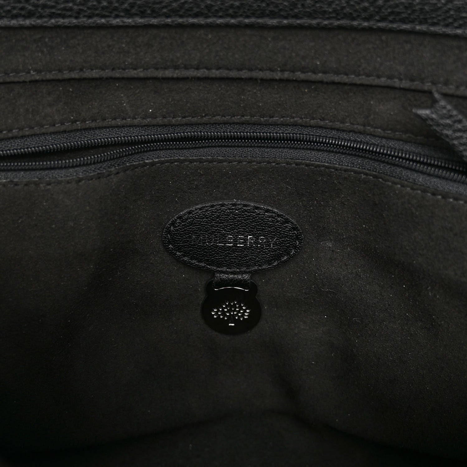 Mulberry Small Classic Grain Calfskin Medium Lily Flap Black 6 of 9