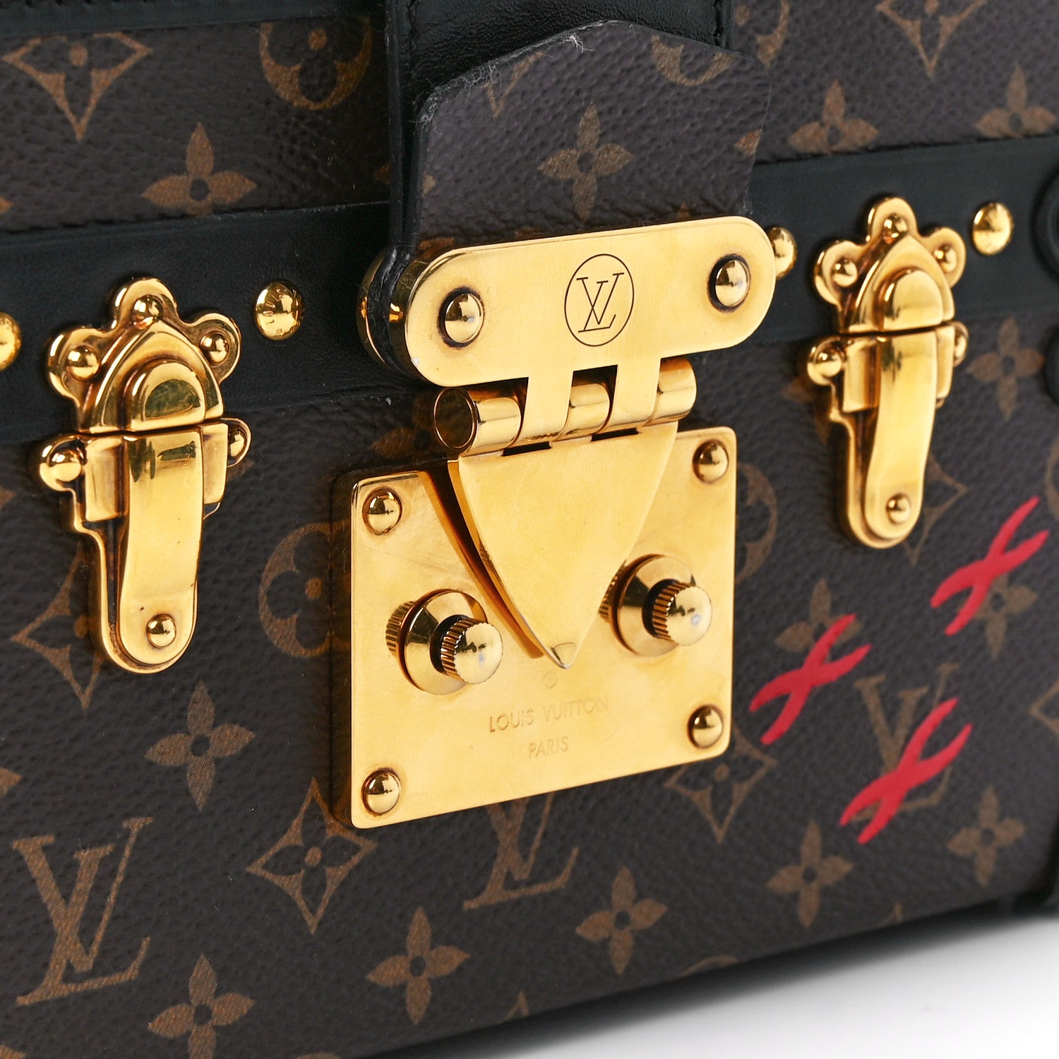Louis Vuitton Monogram Petite Malle Black 7 of 12