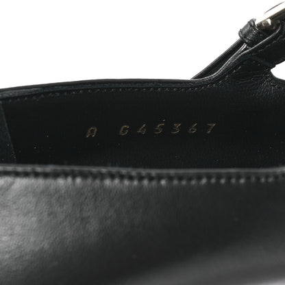 Chanel Lambskin Mary Jane Platform Pumps 36.5 Black 9 of 9