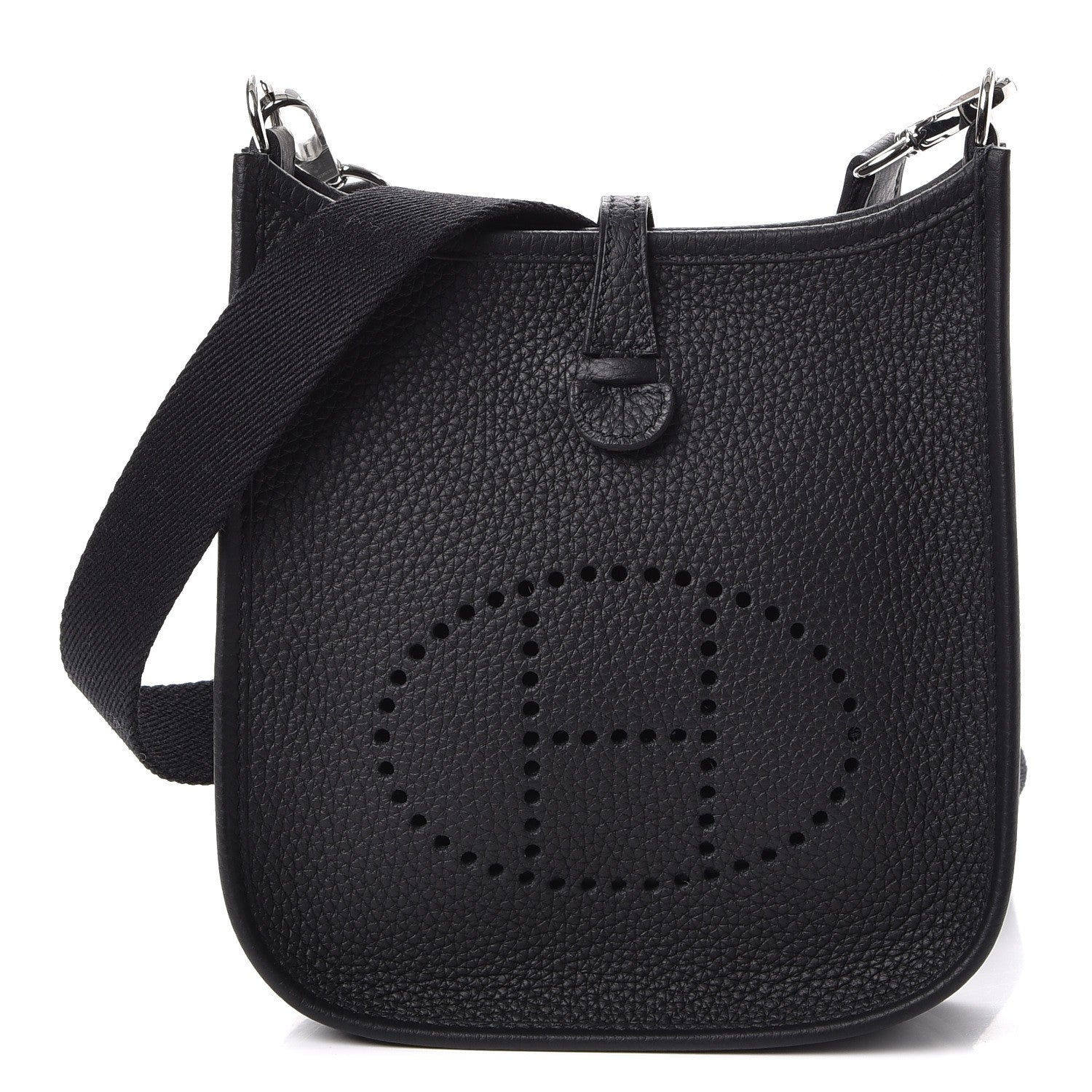 Hermes Taurillon Clemence Evelyne TPM Black 1 of 8