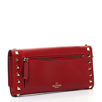 Valentino Garavani Calfskin Rockstud Wristlet Wallet Rosso Valentino 2 of 7