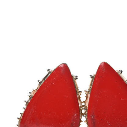 Christian Louboutin Glitter Silk Nappa Spiked Circus City 120 Pumps Gold 10 of 19