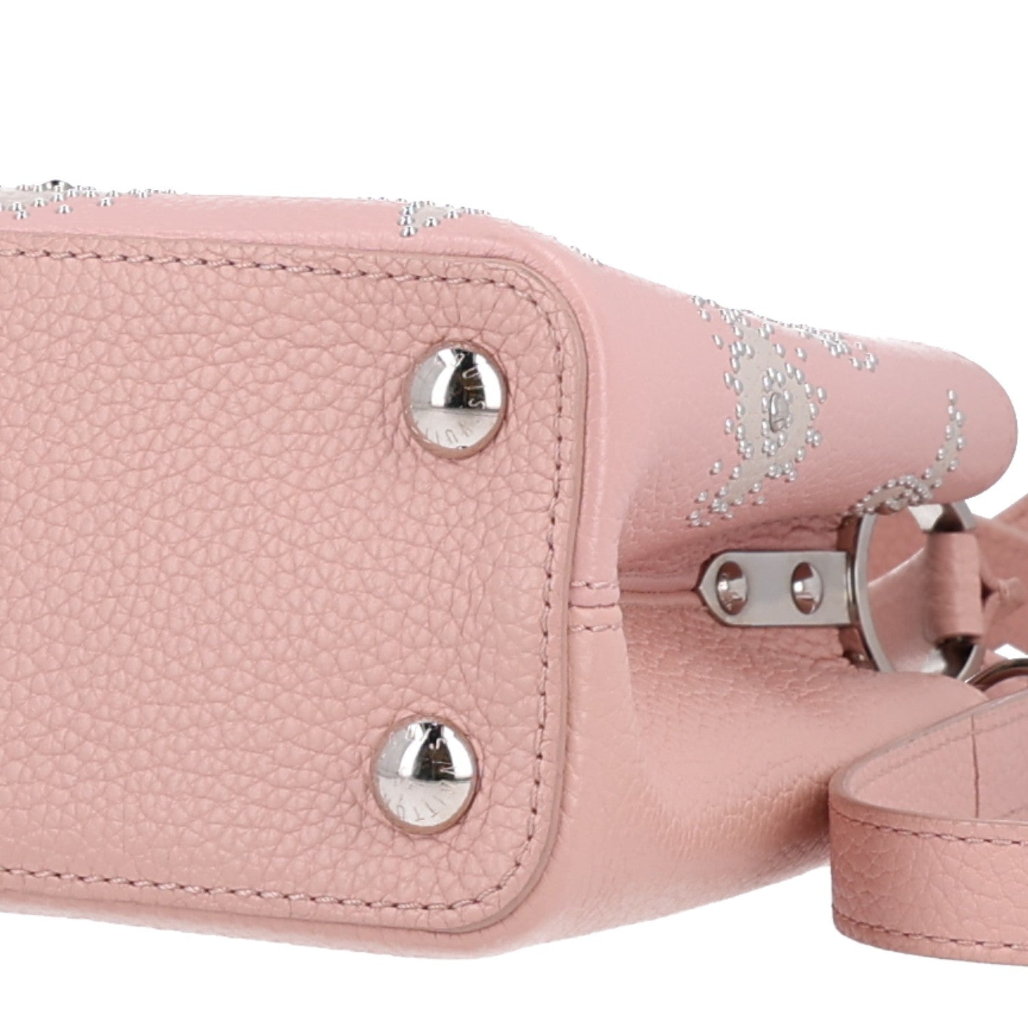 Louis Vuitton Taurillon Studded Flowers Capucines BB Magnolia 9 of 9