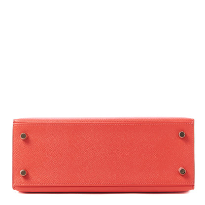 Hermes Epsom Kelly Sellier 25 Rouge Pivoine 5 of 33