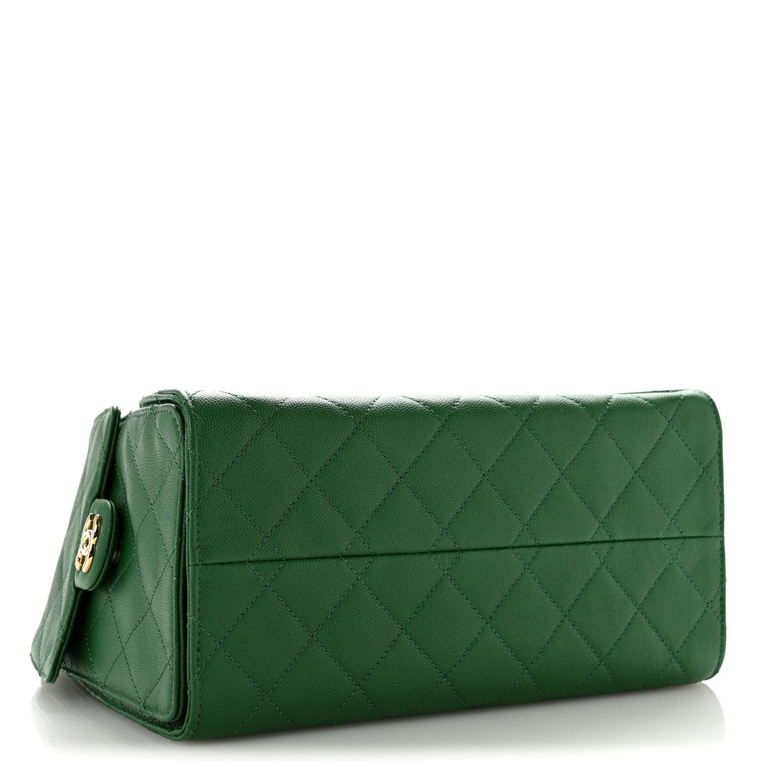Chanel Caviar Quilted Small Chanel 25 Handbag Green 4 of 10