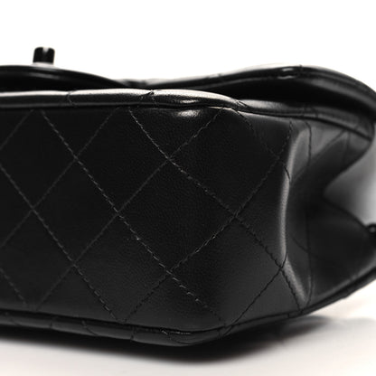 Chanel Lambskin Quilted Mini Top Handle Rectangular Flap So Black 10 of 11
