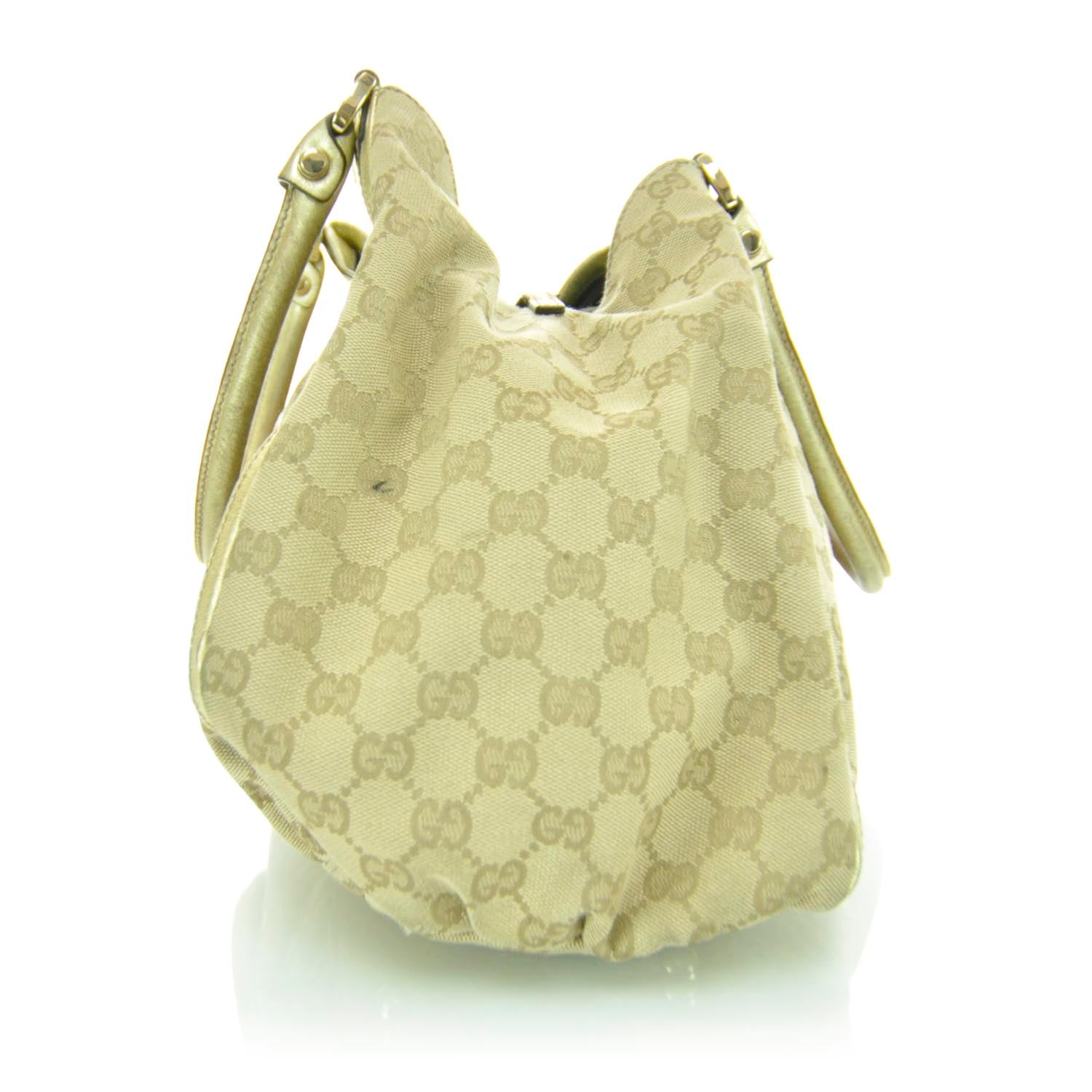 Gucci Monogram D Gold Hobo Metallic Gold 6 of 12