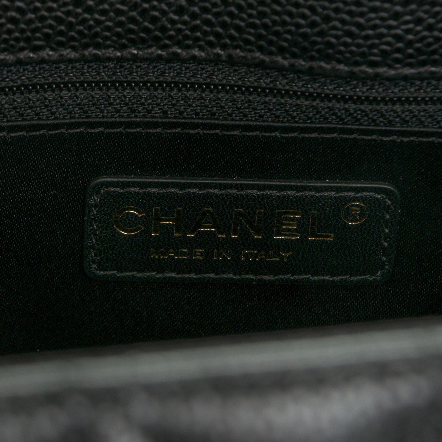 Caviar Quilted Grand Shopping Tote GST Black