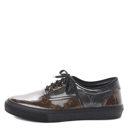 Louis Vuitton Monogram Eclipse Glazed Trocadero Richelieu Sneakers 10.5 Ebene 1 of 7