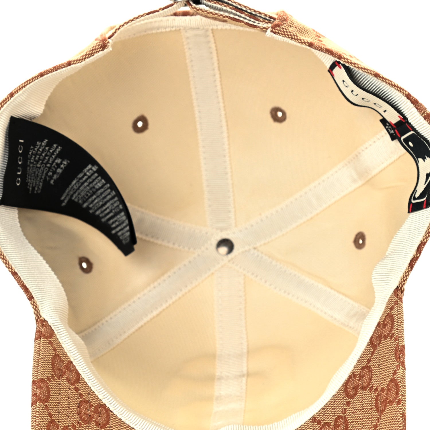 Gucci X MLB Monogram SF Giants Baseball Hat 57-61 Beige Ruggine 7 of 9