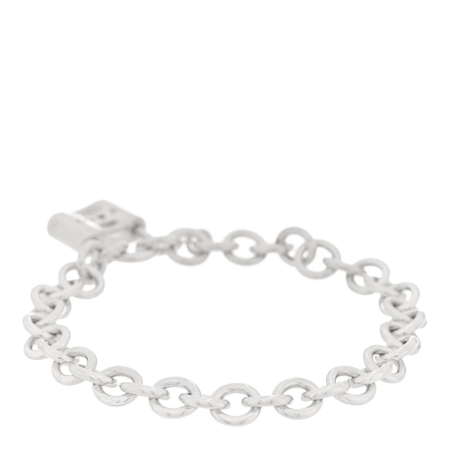 Sterling Silver 1837 Lock Charm Bracelet