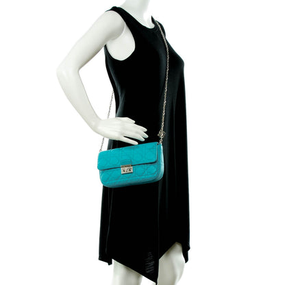Christian Dior Lambskin Cannage Miss Dior Promenade Pouch Turquoise 2 of 7