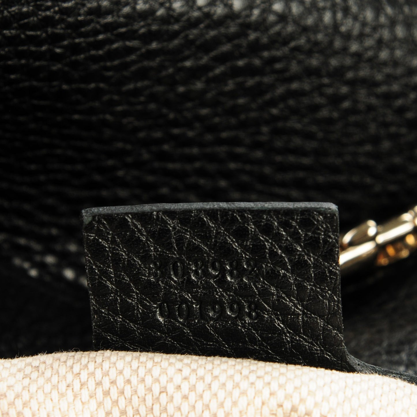 Pebbled Calfskin Medium Soho Chain Shoulder Bag Black