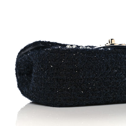 Chanel Tweed Pearl Small Cosmos Flap Black 7 of 11