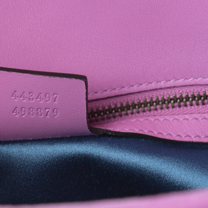 Gucci Velvet Matelasse Marquise Crystals Embroidered Small GG Marmont Shoulder Bag Malva 7 of 11