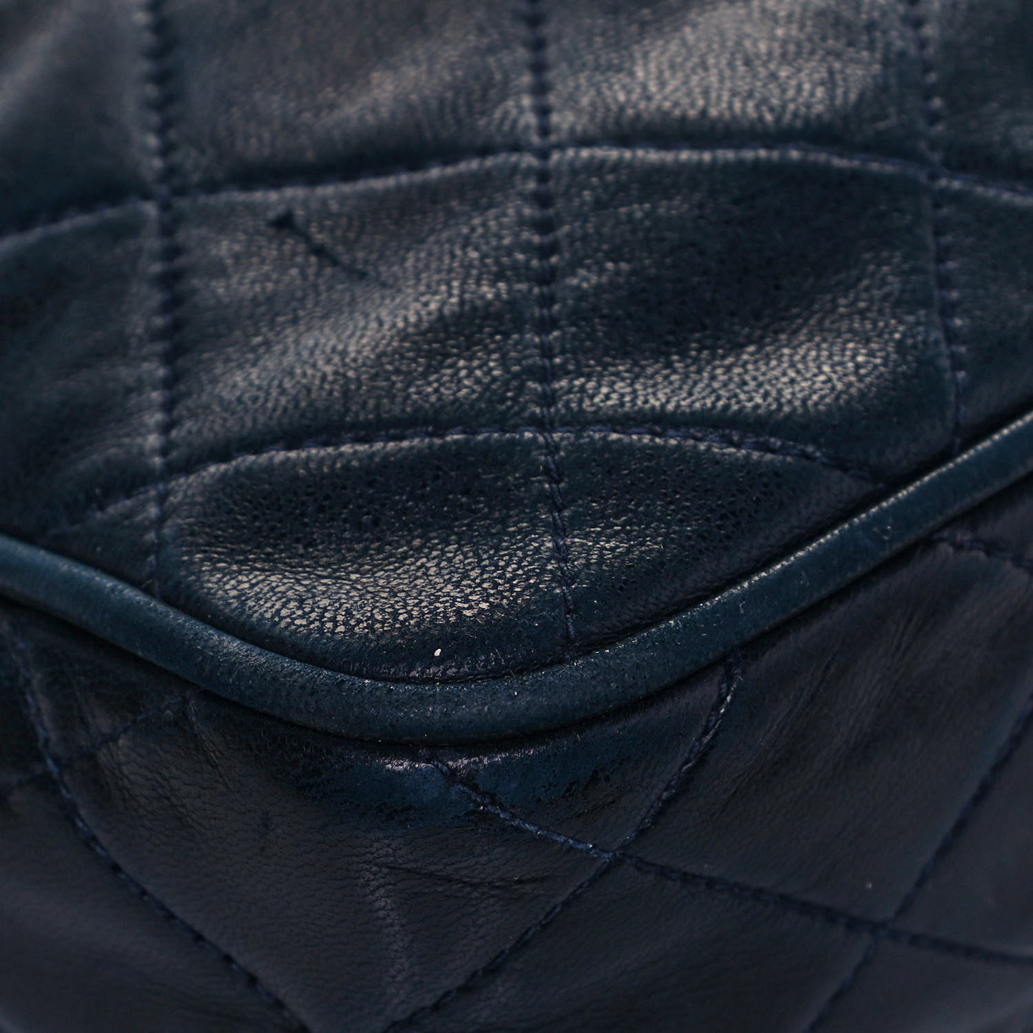 Chanel Lambskin Quilted CC Tassel Camera Case Navy 11 of 14
