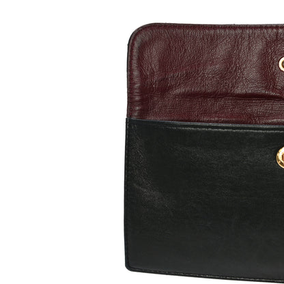 Chanel Lambskin Quilted Flap Pouch Black 10 of 13