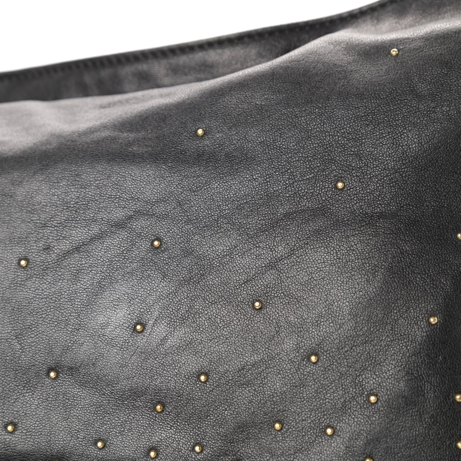 Jimmy Choo Lambskin Zoe Studded Hobo Black 13 of 15