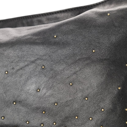 Jimmy Choo Lambskin Zoe Studded Hobo Black 13 of 15