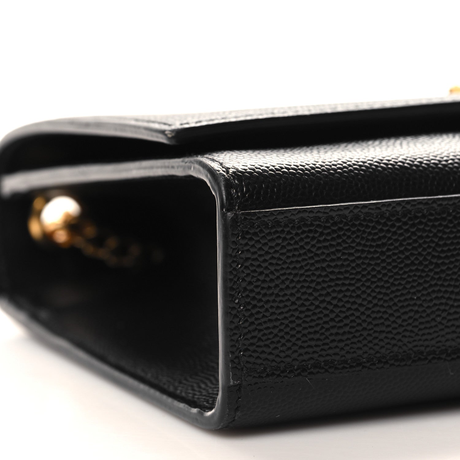 Saint Laurent Grain De Poudre Medium Classic Monogram Kate Satchel Black 8 of 10