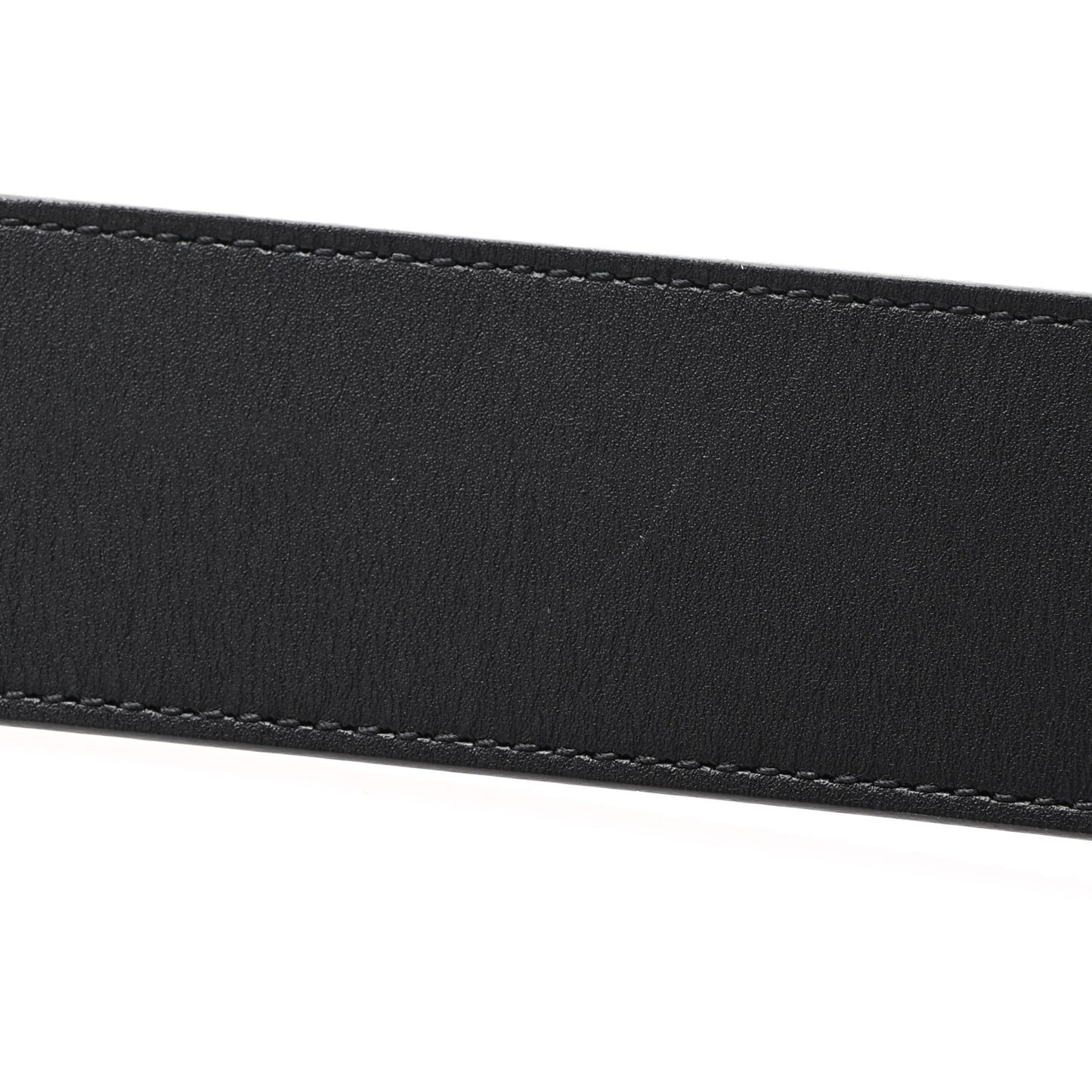 Moon Calfskin Pearl Double G 40mm Belt 90 36 Black Cream