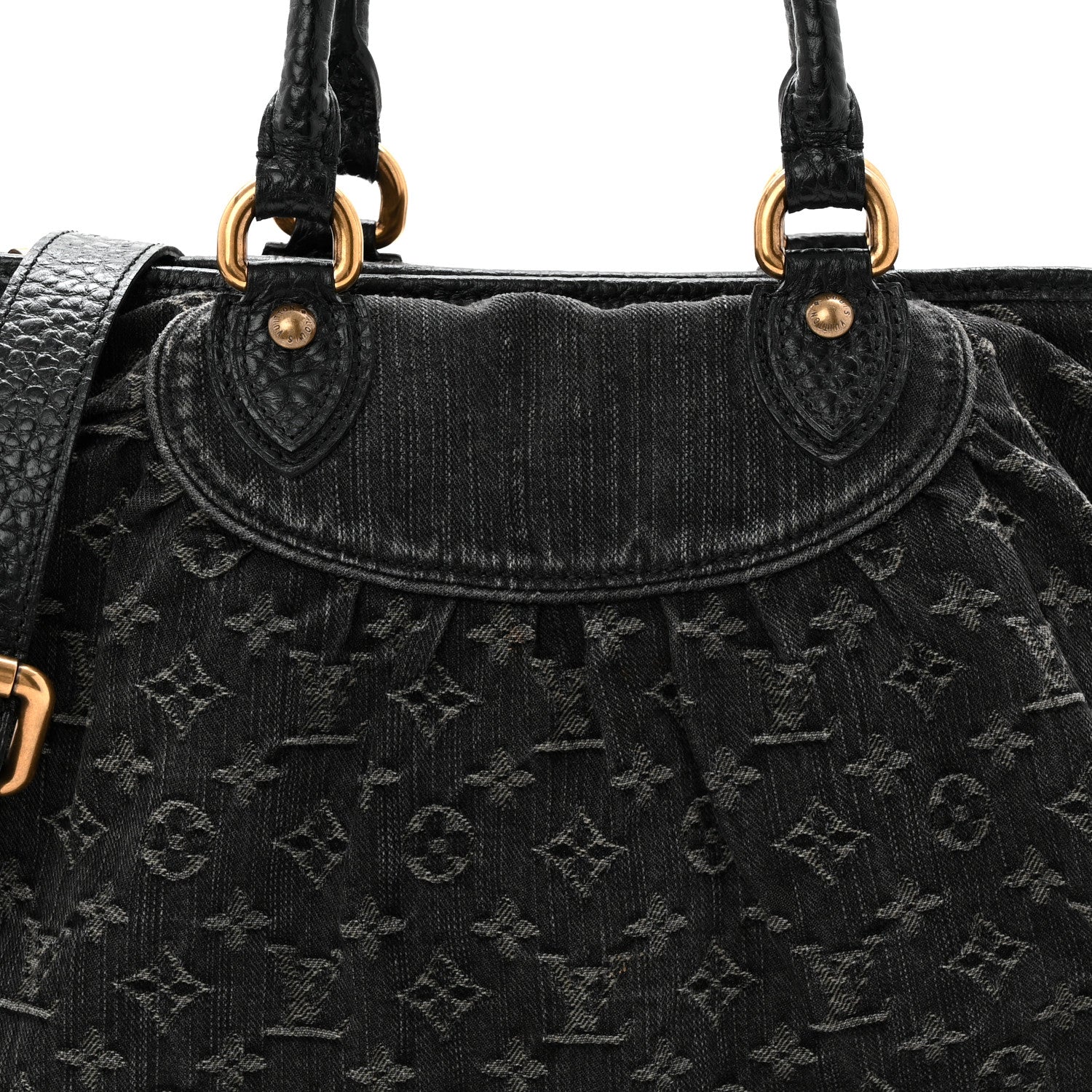 Louis Vuitton Denim Neo Cabby MM Black 7 of 9