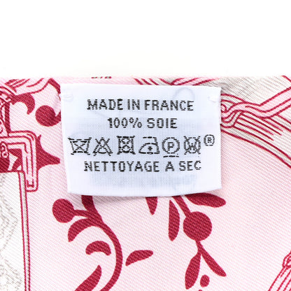 Hermes Silk Etriers Remix Twilly Rose Pale Bordeaux 4 of 4