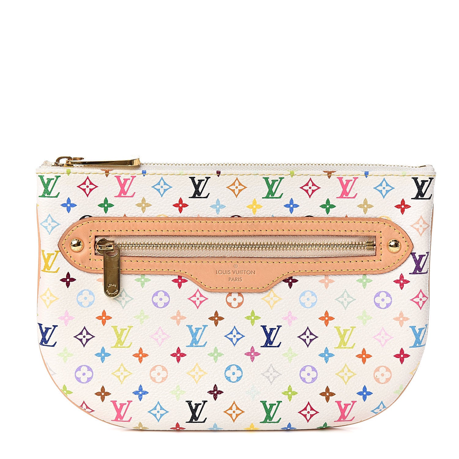 Louis Vuitton Monogram Multicolor Pochette Plate GM White 1 of 7