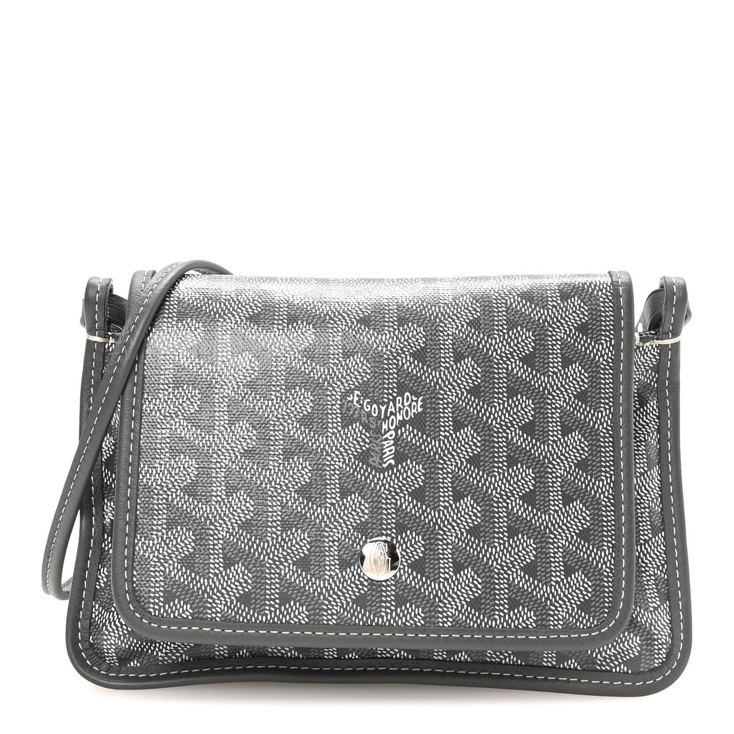 Goyardine Plumet Wallet Clutch Grey
