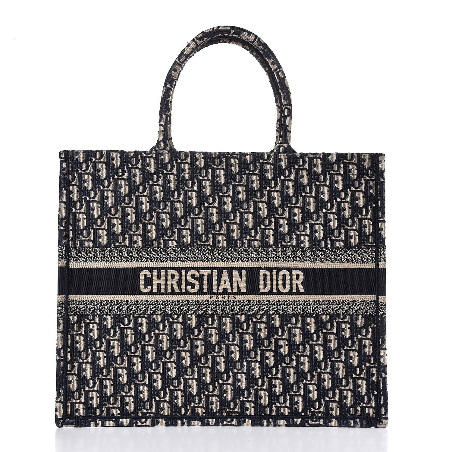 Christian Dior Oblique Book Tote Blue Multicolor 1 of 7