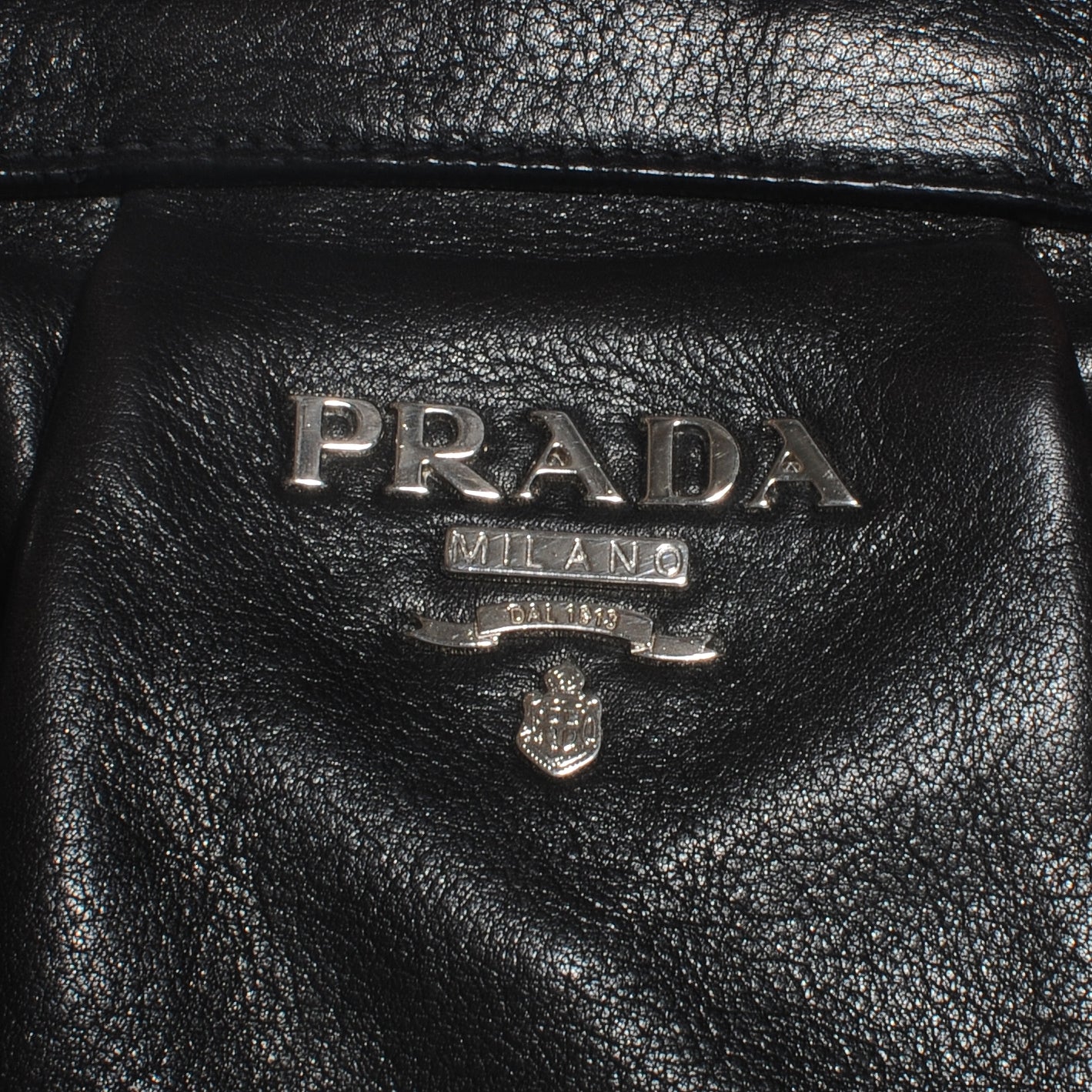 Prada Vitello Soft Shopping Satchel Black 4 of 8