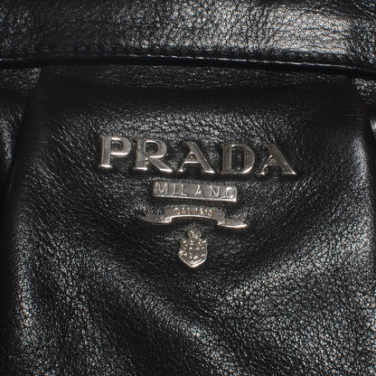 Prada Vitello Soft Shopping Satchel Black 4 of 8