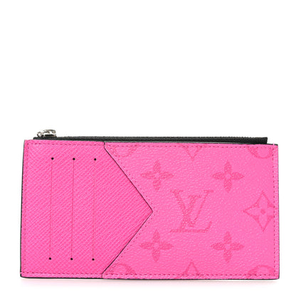 Louis Vuitton Taigarama Coin Card Holder Fuchsia 1 of 8