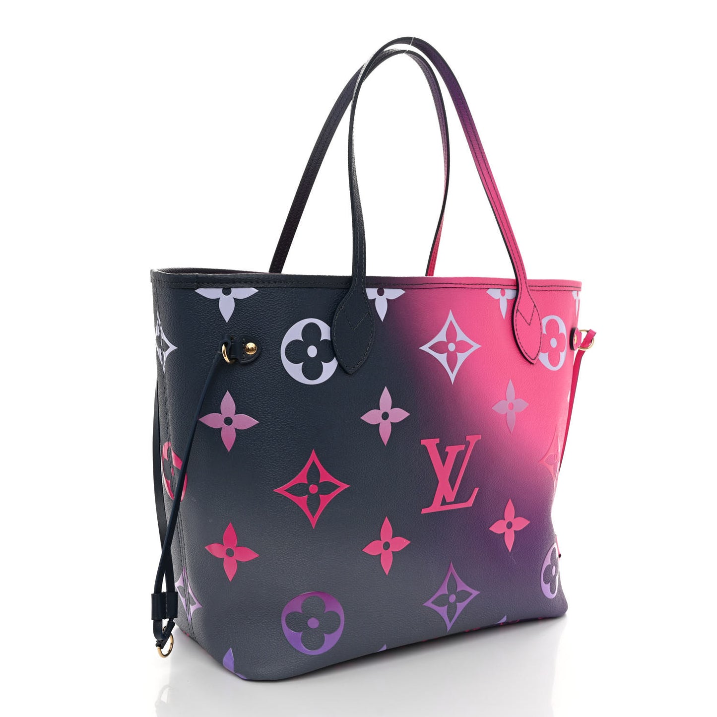Monogram Giant Spring In The City Neverfull MM Midnight Fuchsia